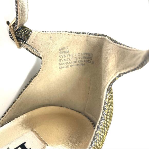 Dune London Platform Stiletto Open Toe Pumps Heels in Gold, Women’s Size 8 EU 39 - Picture 10 of 12